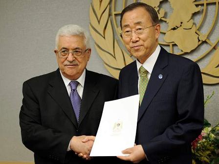 Mahmud Abás y Ban Ki-moon