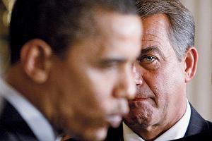 Barack Obama y John Boehner, presidente de la Cámara de Representantes