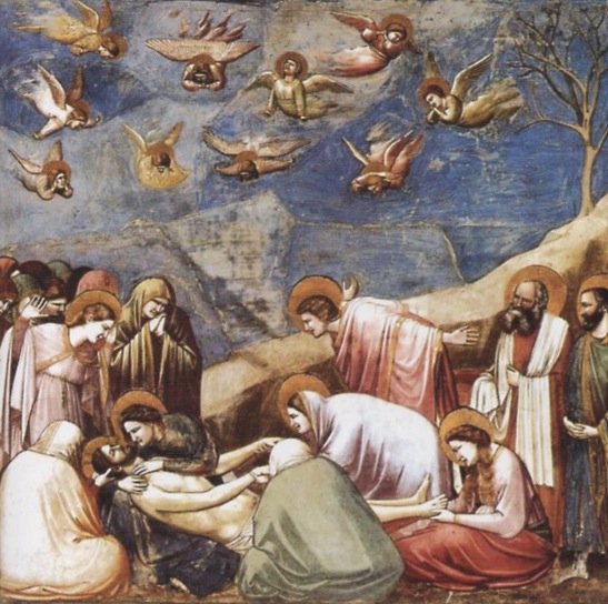 (Giotto de Bondone, Llanto sobre el Cristo muerto)