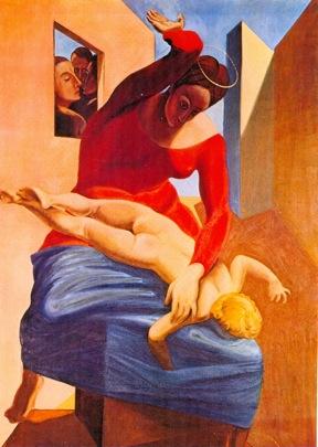 The Virgin Spanking the Christ Child before Three Witnesses. Max Ernst