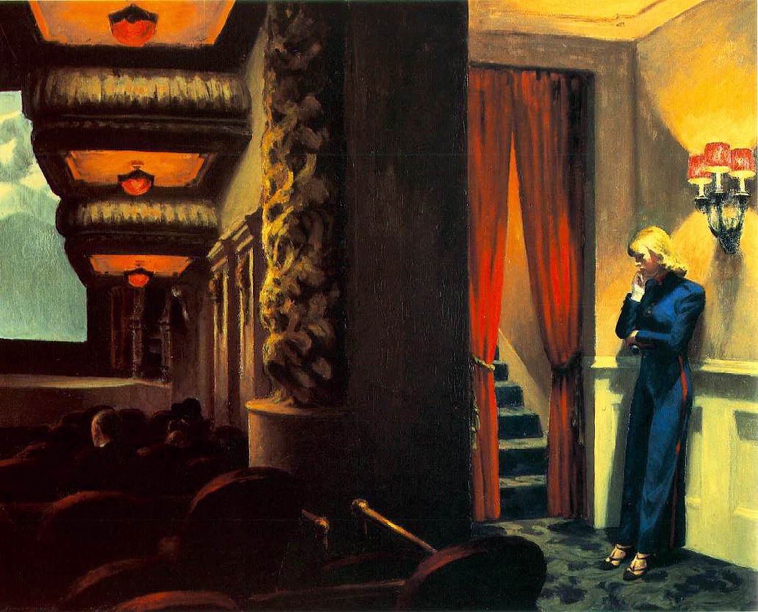 Edward Hopper. New York Movie, 1939