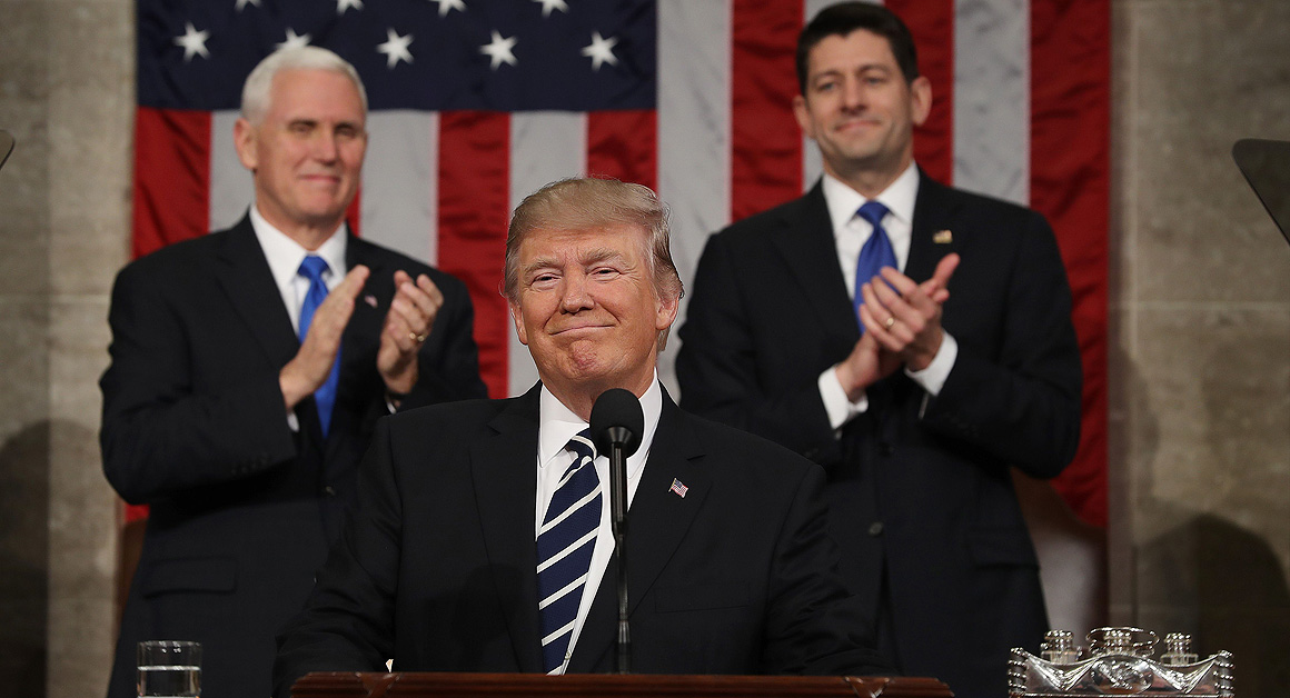 Cinco notas sobre el primer discurso de Trump ante el Congreso