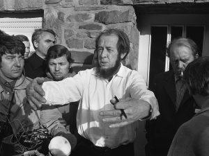 retrato del escritor Alexander Solzhenitsyn